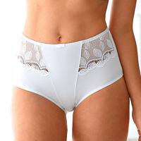 2 darabos Rima feszesítő bugyi szett a Confidence Lingerie-tól mikroszálas és csipkés anyagból.