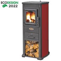 Acél Kályha Ekonomic Lux 6,6 kW piros