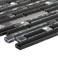 Csempe Mozaik CRYSTAL BLACK BRICK 30/30/0,8