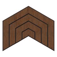 Fa falpanel Dome Wenge MDF