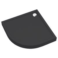 Félkör alakú zuhanytálca Black Mat 80x80x12 R55 Espera Plus AQM4633CMG