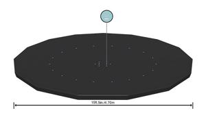 Fémvázas Medencetakaró 4,57 m