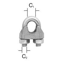 Horganyzott kábelbilincs 1/8–3 mm