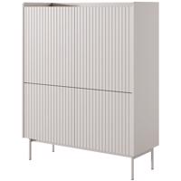 Komód Level A magas 103 4D beige/dub scandi