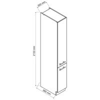 Konyhaszekrény Emily D30 Cargo Maxi 2133 fehér borsó matt