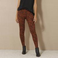 Leggings rugalmas derékkal és leopárd mintával