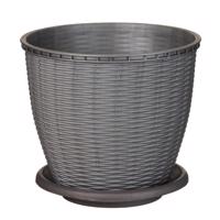 Rattan virágcserép 2,75 L Szürke