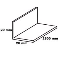 Sarokprofil pvc szürke 20x20x2600