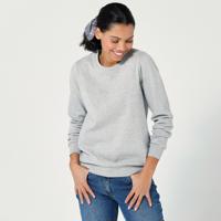 Sweatshirt kefélt moltonból, kerek nyakkal