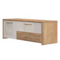 Szekrény RTV Gala TV135-1K2F/GL pacific walnut/beige