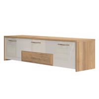 Szekrény RTV Gala TV184-2K2F/GL pacific walnut/beige