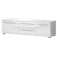 Szekrény RTV Piano TV165-2K2F/PN-70/KA/70 crystal white