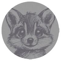 Szőnyeg FD Soft Racoon 0,8/0,8 kör hamu