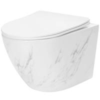 WC csésze Carlos duroplast/Flat/Zm Nature Marble