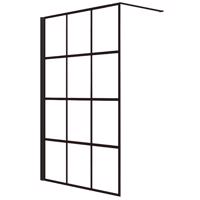 Zuhanyfal Walk-In Metro 130x195 black